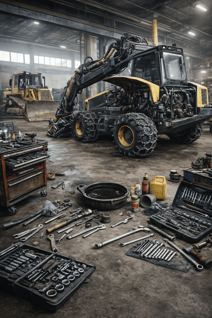 Профессиональный ремонт харвестера и форвардера: диагностика, ремонт гидравлики, восстановление харвестерных головок, стендовые испытания и гарантия. Работаем по Беларуси.